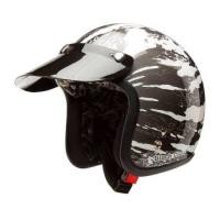 ราคา หมวกกันน็อควินเทจ ALTRAX LB รุ่น BLACK CLOUD สีขาว ดำ นวมถอดซักได้ (มือหนึ่ง) (357474400)