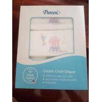 ราคา ผ้าอ้อม pureen 12ผืน เนื้อผ้า cotton 100 (มือหนึ่ง) (357052943)