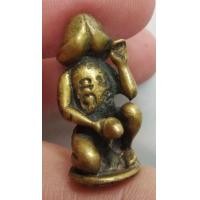 ราคา 3324-เครื่องรางมหาเสน่ห์ ขุนบันลือกวักเนื้อทองเหลืองเก่า (มือสอง) (355996105)