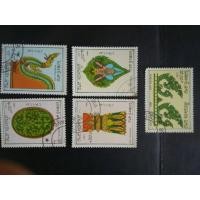 ราคา แสตมป์ต่างประเทศ จำนวน 5 ดวง ครบชุด สภาพใช้แล้ว (มือสอง) (354383780)