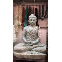 ราคา พระพุทธรูปหยกพม่า บ่อเก่ารางเครือ Nephrite เนฟไฟรต์น้ำตาลครีม หน้าตัก 21 นิ้ว (มือหนึ่ง) (357500768)