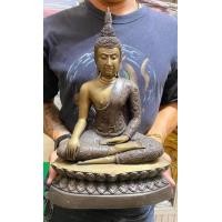 ราคา พระพุทธ​รูป​อู่ทอง​ หน้าแก่ หน้าตัก​9นิ้ว เนื้อ​ทองเหลือง​ (มือสอง) (358245866)