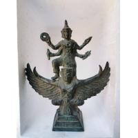 ราคา นารายณ์ทรงครุฑ ขนาด​บูชา​ สมัยลพบุรี เนื้อ​สำริดสนิมเขียวหยก (มือสอง) (355245489)