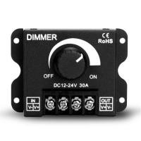 ราคา Dimmer Switch Brightness Controller สวิทซ์หรี่ไฟ LED Dimmer DC12-24V 30A 360W (มือหนึ่ง) (342863899)