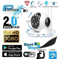 ราคา Home IP Security Camera กล้องวงจรปิดไร้สาย ตรวจสอบ WIFI กล้อง IP 1080p HD รองรับหน่วยความจำ 128GB การตรวจจับด้วยอินฟราเร (356967409)