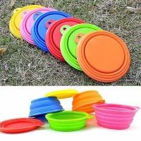 ราคา ชามอาหารหมา แมว ชามซิลิโคน พกพาสะดวก พับได้ ใส่ได้ทั้งอาหารและน้ำ (มือหนึ่ง) (119849571)