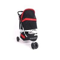 ราคา รถเข็นสุนัข รถเข็นหมา แบรนด์DODOPET ST028 รุ่น3ล้อ รับนน 15กก สีดำแดง (มือหนึ่ง) (357163174)