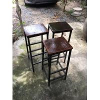 ราคา เก้าอี้บาร์ เก้าอี้สี่เหลี่ยม ทรงสูง ขาเหล็ก (มือสอง) (358413320)