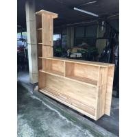 ราคา โต๊ะบาร์ไม้ ชั้นไม้ โต๊ะไม้โชว์ 2 ชั้น 7 ช่อง (มือสอง) (359013079)