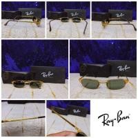 ราคา Vintage 1980’s RAY BAN W1396 Signet Rectangle Sunglasses แท้ (มือสอง) (359835929)