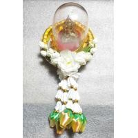 ราคา พวงมาลัยริบบิ้นครอบแก้ว (มือหนึ่ง) (354096405)