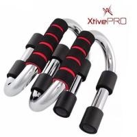 ราคา XtivePro Push Up Bars อุปกรณ์วิดพื้น เสริมกล้ามอก - สีแดง (มือหนึ่ง) (338096965)