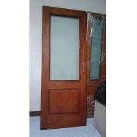 ราคา ขายประตูไม้มะค่า บานกระจก มือสอง (มือสอง) (359996150)