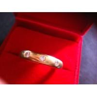 ราคา แหวนทองคำฝังเพชรแท้ (มือสอง) (353584672)