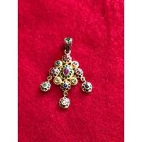 ราคา จี้นพเก้า เงิน92.5 ถมทองลงยา (มือหนึ่ง) (346054479)