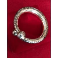 ราคา กำไลเงินถมทองคำ หัวบัว (มือหนึ่ง) (349261224)