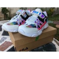 ราคา FILA KID white-black-aqua-red (มือสอง) (360250736)