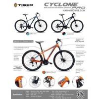 ราคา จักรยานเสือภูเขา Tiger ไทเกอร์ รุ่น Cyclone pro (ไซโคลน โปร) 27.5 24 สปีด (มือหนึ่ง) (347167483)