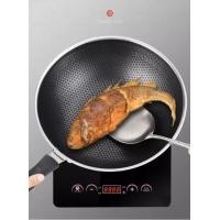 ราคา กระทะสแตนเลส กระทะเทฟล่อน หม้อสแตนเลส กระทะไร้น้ำมัน Teflon Stainless steel Cooking Pan 32CM (มือหนึ่ง) (360222925)