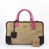 ราคา กระเป๋า Loewe Tri color หนังกลับ (มือสอง) (360203450)