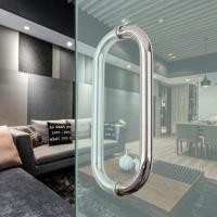 ราคา Handle knob มือจับประตูสแตนเลส มือจับประตูกระจก มือจับประตู ที่จับประตู มือจับสแตนเลส ชุดมือจับประตู มือจับประตู2ชิ้น ขนาด 12 นิ้ว (มือหนึ่ง) (348093473)