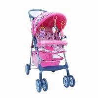 ราคา Chuchob รถเข็นเด็ก ปรับ 3 ระดับ นั่งเอนนอน แถม มุ้งกันยุงและเเมลง รุ่น T559 ลายดอกไม้ (ชมพู) (มือหนึ่ง) (133227850)