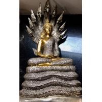 ราคา พระนาคปรกหน้าตัก10นิ้วสูง 26 นิ้ว 2 กษัตริ์เนื้อทอง2 (มือหนึ่ง) (357782032)
