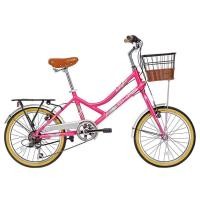 ราคา ส่งฟรี ++++++ LA Bicycle จักรยาน Road Bike รุ่น NEO LOHASI MINI 7 SPEED-Pink-20 นิ้ว 4590 (มือหนึ่ง) (356218672)