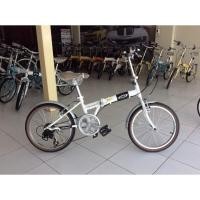 ราคา ส่งฟรี ++ Chevrolet Folding bike จักรยานพับได้ รุ่น C2007 Vintage สีขาว 8890 (มือหนึ่ง) (356406787)