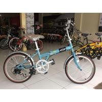 ราคา ส่งฟรี ++ Chevrolet Folding bike จักรยานพับได้ รุ่น C2007 Vintage สีฟ้า 8690 (มือหนึ่ง) (356406797)