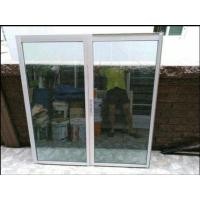 ราคา ขายหน้าต่างบานเลื่อน กระจกสีเขียวใส ขอบอลูมิเนียมสีบรอนซ์เงิน 1 คู่ (มือสอง) (359675905)