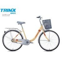 ราคา จักรยานแม่บ้าน TRINX CUTE1.0 ล้อ 24 นิ้ว เฟรมเหล็ก รายละเอียดจักรยาน • MODEL： CUTE1.0 • FRAME： TRINX Hi-Ten Steel 24"×406MM , (มือหนึ่ง) (356484687)