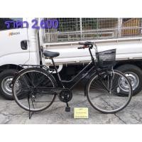 ราคา จักรยานแม่บ้านญี่ปุ่น มือสอง เฟรมเหล็ก LEANOR สีดำ ไฟหน้า ล้อ 26 นิ้ว เกียร์ 6 สปีด ไม่รวมส่งทางไปรษณีย์ (มือสอง) (360965267)