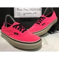 ราคา รองเท้า VANS รุ่น Authentic Original Low Top Exclusive Neon Hot Pink Black (มือสอง) (360969671)