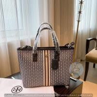 ราคา TORY BURCH TOTE BAG กระเป๋าสะพายไหล่ทรงช้อปปิ้ง ทรงคลาสสิค (มือหนึ่ง) (360959824)