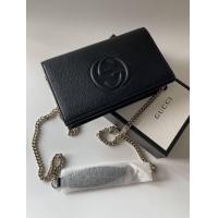 ราคา Gucci Soho Leather Chain Wallet (มือหนึ่ง) (360957280)