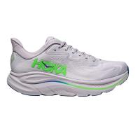 ราคา HOKA CLIFTON 10 WIDE รองเท้าวิ่งถนนผู้ชาย - ASH GREY / NEON GREEN / US 7.5 (8243781763261)