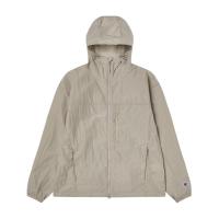 ราคา CHAMPION Hooded Windbreaker เสื้อแจ็คเก็ตสำหรับผู้ชายและผู้หญิง - LIGHT GREY / M (8308194279613)