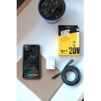 ราคา MITZ เซตชาร์จด่วน PD ชาร์จไอโฟนไวขึ้น 3 เท่า [สาย Type C to lightning 2เมตร + PD Hybrid adapter] (21040)