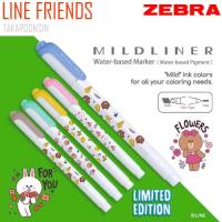 ราคา ปากกาเน้นข้อความ ZEBRA MILDLINER LINE FRIENDS