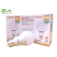 ราคา LAMPKO หลอดไฟ led DC 12 โวลท์ ขั้ว E27 ขนาด 9 วัตต์ แสง Daylight/Warmwhite ต่อกับแบตเตอรี่หรือระบบแผงโซล่าเซลล์ LED Bulb DC 12V (48079)