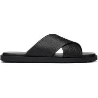 ราคา Ferragamo Black Ferragamo Monogram Sandals (252270M234001)