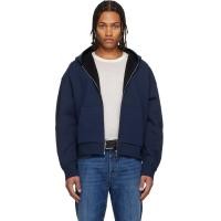 ราคา Givenchy Navy Zipped Scuba Hoodie (252278M202007)