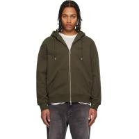ราคา Givenchy Khaki Zipped Fleece Hoodie (252278M202004)