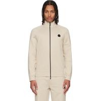 ราคา Moncler Beige Cotton Zip-Up Track Jacket (252111M200002)