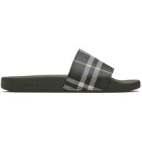 ราคา Burberry Green Check Slides (261376M234006)
