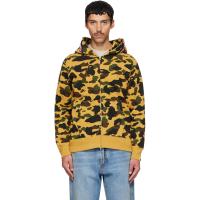 ราคา BAPE Yellow 1st Camo Shark Full Zip Hoodie (262546M202022)