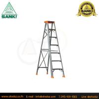 Sanki บันไดอลูมิเนียม 1 ทาง 7 ฟุต มีถาดเครื่องมือ รุ่น LD-SKT07