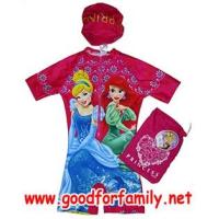 ราคา ชุดว่ายน้ำเด็ก Wetsuit แขนสั้น Princess สีชมพู หมวกว่ายน้ำ เว็ทสูทเด็ก บอดี้สูทเด็ก กางเกงว่ายน้ำ เสื้อผ้าเด็ก เจ้าหญิง รหัส swmpri075 (322492)