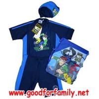 ราคา ชุดว่ายน้ำเด็ก เสื้อ-กางเกง-หมวก Sun Protection Ben10 ภาค 3 สีน้ำเงิน-กรมท่า เสื้อผ้าเด็ก เบนเทน เบ็นเท็น รหัส swmben181 (325483)